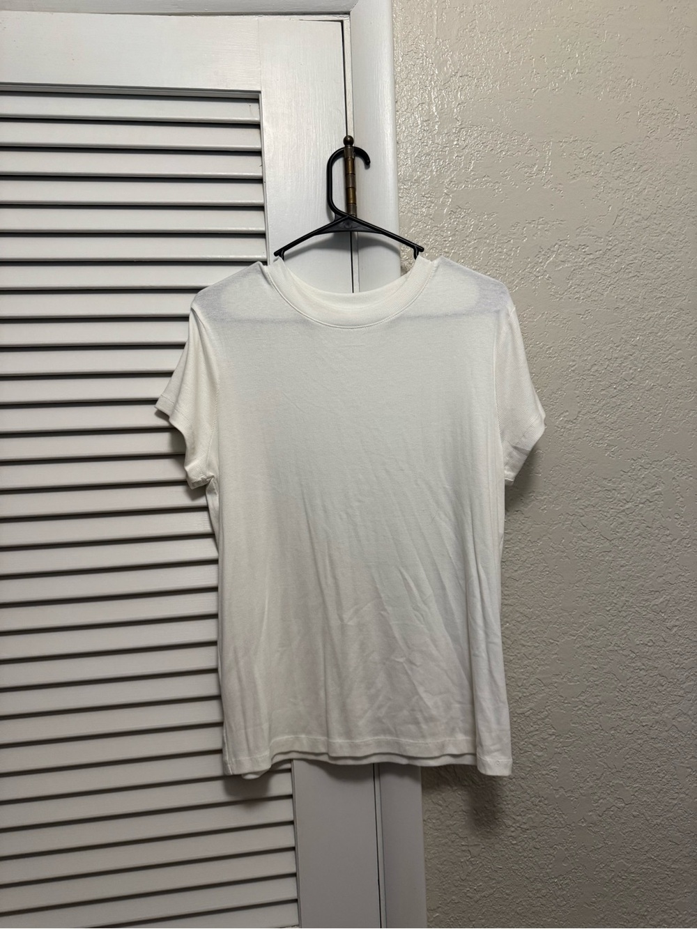 a new day White Crewneck Tee